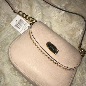 NWT Michael Kors Crossbody Pink Leather Bag